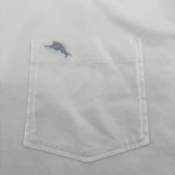 Tommy Bahamas Mens White Cotton Crewneck Short Sleeve T-Shirt Size 4XLB - Picture 5 of 8
